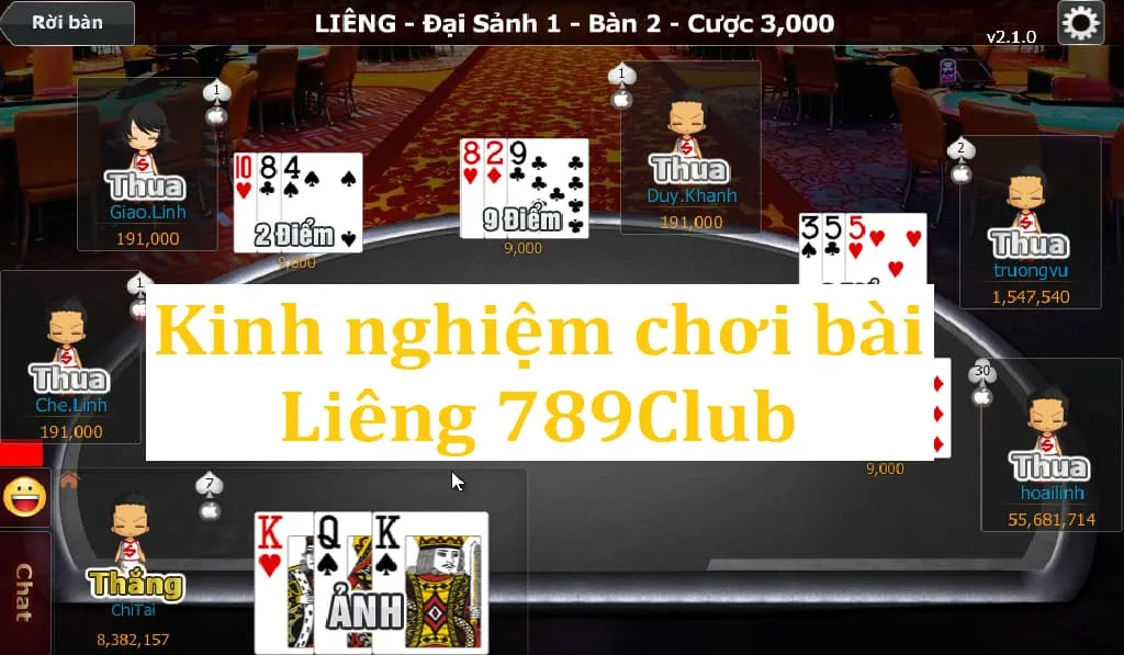 Kinh nghiệm bài liêng 789 Club