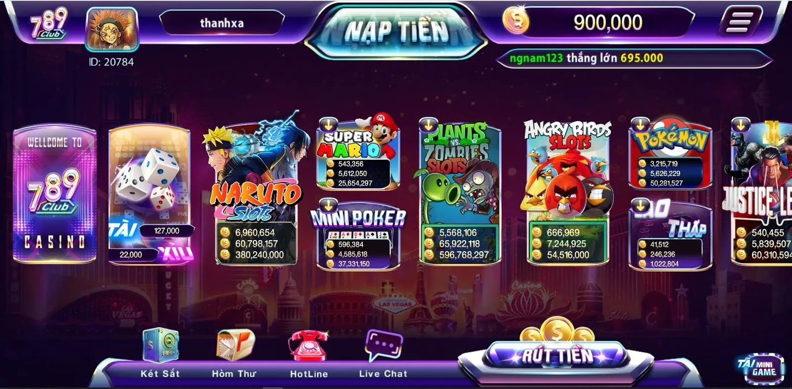 Top các game bài hot 789 Club 